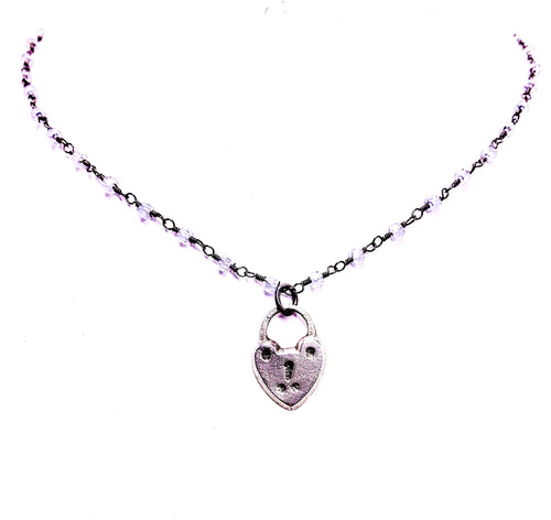 Heart lock necklace