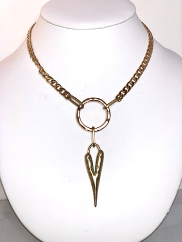 Gold heart necklace